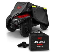 Badass Moto Heavy-Duty, Triple-Waterproof 4 Wheeler Cover - ATV Cover Four Wheeler. Rip-Resistant, Night-Reflective Quad Cover w/Advanced Waterproofing, Easy-Access Zipper and Vents. Medium 85
