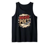 Badass Poet Creative Writers Inspirational Tank Top