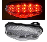 BADASS SHARKS 1x Universal Motorcycle ATV 10 Red LED Brake Stop Running Rear Tail Light Indicator