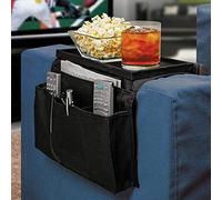 BADASS SHARKS Sofa TV Arm Rest Chair Settee Couch Sofa Remote Control Handset Holder Organiser Caddy for with Cup Holder Tray Fits Over Chairs, Sofas Armchairs with Wide Arm Pockets