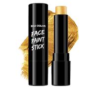 BADCOLOR Gold Eye Black Blendable Face Body Paint Stick, Waterproof Metallic Full Body Paint Sticks Makeup for Halloween Special Effects Cosplay Skeleton Clown Costume Parties
