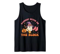 Baddest Witch On The Block Funny Halloween Tank Top