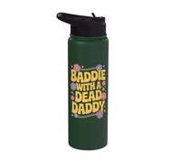 Baddie with A Dead Daddy Stainless Steel Insulated Water Bottle
