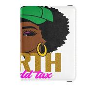 Baddie Worth Then Add Tax Graphic Leather Passport and Vaccine Card Wallet Combo Travel Documents Organizer Protector Passport Holder Combo with Vaccine Card Slot for Travel Essential Waterproof