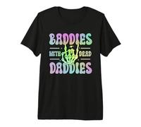 Baddies with Dead Daddies Funny Groovy saddies Daddy Issues Premium T-Shirt