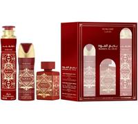Badee Al Oud 3 Piece Luxury Gift Set - 100ml Eau de Parfum, 300ml Air Freshener & 200ml Perfume Spray - Long Lasting Arabian Oud Fragrance for Men & Women (Sublime)