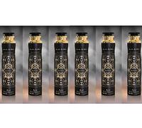 Badee al Oud 300 ml Air Freshener Room Spray- Odor Eliminator | Long Lasting Air Freshener for Home & Car (Oud, Musk, Amber) (Pack of 6)