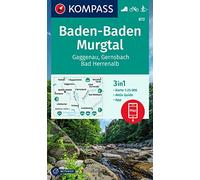 KOMPASS Wanderkarte 872 Baden-Baden, Murgtal, Gaggenau, Gernsbach, Bad Herrenalb 1:25.000: 3in1 Wanderkarte, mit Aktiv Guide inklusive Karte zur ... der KOMPASS-App. Fahrradfahren. Langlaufen.
