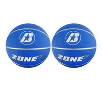 Baden Men's Zone Rubber Basketball, Indoor and Outdoor Ball, Blue, Size 7 (Pack of 2)