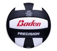 Baden Precision, Official Size and Weight, Beginner Volleyball for Teenagers, Indoor Volleyball, PU Composite, Extra Foam Backing, Reduces Stitches, Black