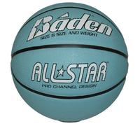 Baden Women's Light All Star Deluxe Rubber Basketball, Indoor and Outdoor Ball, Blue and White, Size 6
