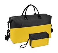 Baden Württemberg Civil Flag Duffle Travel Bag & Cosmetic Pouches Set of 2, Cool Women Traveling Overnight Bags Tote Duffle Bag