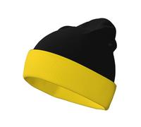 Baden-Württemberg Flag Adult Knitted hat Printed Knitted hat Suitable for Autumn and Winter Camping and Climbing Black