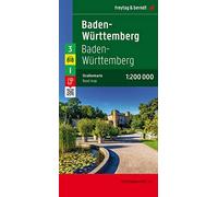 Baden-Wurttemberg: Germany Road Map: Toeristische wegenkaart 1:200 000