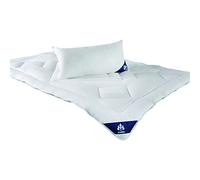 Badenia Bed Comfort Irisette Noblesse Duo 03691520140 Duvet Cover with White Stitching, white, 135 cm x 200 cm