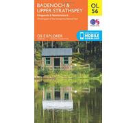 Explorer Ol56 Badenoch & Strathspey Map With Digital Version - Orange, Orange One Size