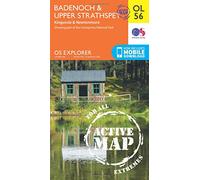 Explorer Active Ol56 Badenoch & Strathspey Map With Digital Version - Green, Green One Size