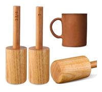 Baderke 2 Pcs Cup Pottery Molds, Create Pottery Mug Vases, Includes 2 3/4'' and 3'' Cup Molds Pottery Shaping Tool, Assist in Hand Building Pottery Mugs, Baderke-Pottery Mug-73