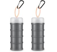 Baderke 2 Protein Powder Containers with Funnel Holder, 4 Stackable Leak Proof Dispensers, Portable Powder Container