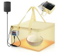 Baderke Versatile Dough Fermenter with Warmer Box and Bread Fermenter Mat Sourdough Starter for Fermenting Accurate Temperature for Making Bread Pizza Baking