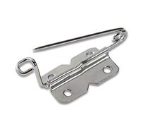 Badge and Brooch Pins mild steel108/6 silvercol 27mm w.Plate