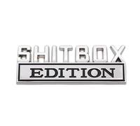 Badge Car - Shitbox Car Decal | Label Sticker for Cars | Door Bdge 3D Label | Design Vehicle Stickers | Self Adhesive Decorative Rear Decals, Novelty Decorations for Auto Vehicle