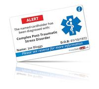 Badge Centre Complex Post-Traumatic Stress Disorder - PVC - Waterproof - Fully Printed - No Pen Required