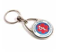Badge Centre Congenital Heart Disease Medical Alert Keyring