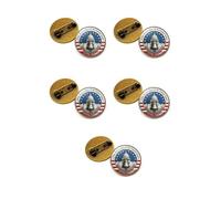 Badge for Backpack Hat or Lapel Stylish Statement Zincs Alloy Brooch Accessories for Independence Day Event and Gifts Unisex Patriotic Accessories