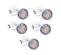Badge for Backpack Hat or Lapel Stylish Statement Zincs Alloy Brooch Accessories for Independence Day Event and Gifts Unisex Patriotic Accessories