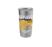 Badge Helmet Retired Every Emergency Every Year Done Stainless Steel Insulated Tumbler