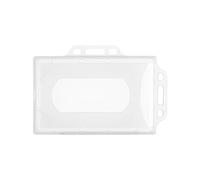 Badge Holder, 100pcs Acrylic Plastic Card Cover Case Bank Business Work Protector Multi-use Design for Office School Travel(Size3)