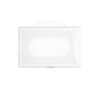 Badge Holder, 100pcs Acrylic Plastic Card Cover Case Bank Business Work Protector Multi-use Design for Office School Travel(Size1)