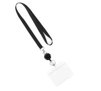 Badge Holder, 30pc Bus Card Sleeve Case Transparent Staff ID with Lanyard Badge Holder for Office School Travel(SizeA)