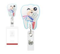 Badge Holder Clip, ID Key Keychain Holder, ABS Hanger Organ Shake Toy Retractable 18g to 22g Clip for Staff, Workplace, School, Conference, Nurses & Doctor, Hospital Use