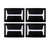 Badge Holder for Ski Goggles - 4 Pack Quick Access Sports Pass Holder, Heavy Duty Transparent Card Carrier, Universal Helmet Strap Fastening | Must-Have Accessory for Women Skier Professionals Mother