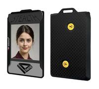 Badge Holder for Yubikey5 NFC Tokens - Holds up to 3 Badges - Stealth Black (2 Yubikeys - Internal Slots)