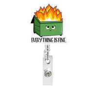 Badge Holder, Retractable Card Reel, Portable Nylon Nurse Clip Cartoon Fun Work Name Secure Holder ID Accessories for Teachers Workers, 3.35 Inches Long