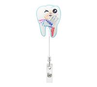 Badge Holder - Retractable Retractable Reel Clip - Durable Badge Reels for Hospitals, Conferences, Nurses, Surgeons, Doctors, School Staff and Workplace Use