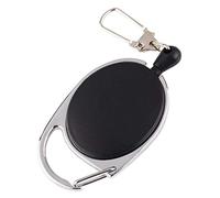 Badge Holder Ski Pass Holder Id Yoyo Belt Clip Key Holder Reel Practical Jojo IN Silver/Silver
