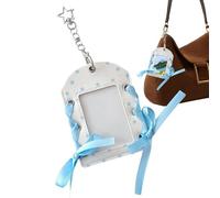 Badge Holder - Star Bow Keychain, Cute Lanyard Clip | Holder with Strap for Cruise Home Office Bathroom Room Work Nurse Teacher Car Travel School Use