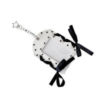 Badge Holder | With Key Ring in the Shape of a Starry Bow Tie | Hanging with Lanyard for Work Cruise Home Nurse Teacher Car