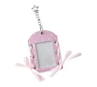 Badge Holder | With Key Ring in the Shape of Starry Bow Tie - Hanging with Lanyard for Work Cruise Home Nurse Teacher Car