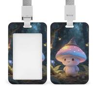 Badge Holder with Lanyards The Fun Guy Enchanted Retractable Vertical Plastic Id Badge Holder Name Key Card Holders Case for Teacher Nurse Doctor Office Gift for Coworkers