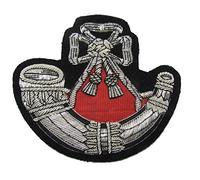 Badge Light Infantry Embroidered Bullion Blazer Badge Silver Army Military