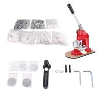 Badge Machine Button Maker 58mm Professional Hand Punch Press Tool with Aluminum Alloy Sliding Mold and 500Pcs Buttons for DIY Crafters and Artists