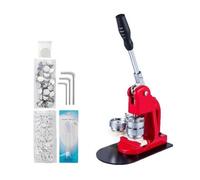 Badge Maker Button Maker Machine 44mm 1.75inch Badge Punch Press Pin Button Maker with 1000 Pcs Button Parts and Circle Cutter