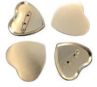 Badge Maker, Heart Shaped Button Press Kit with 100 Accessories & Cutter, DIY Custom Pin Badge Making Set, Create Your Own Badges Easily