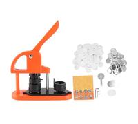 Badge Maker Machine, 25/32/58mm Button Press Machine with 100 Set Badge Parts and Circle Cutter, for Making Custom Pin Buttons for Teachers, Events and Crafts (32mm)