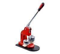 Badge Maker Machine - 25mm Punch Press with Circle Cutter and 100 Parts, Solid Metal Handmade Badge Making Kit